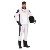 Disfraz de astronauta blanco y negro para hombre
