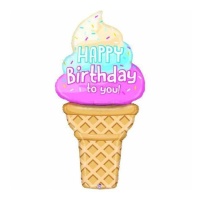 Globo de helado Happy Birthday de 1,88 m - Grabo