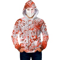 Sudadera con capucha ensangrentada