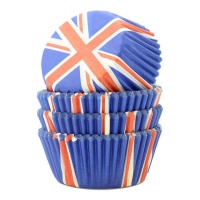 Cápsulas para cupcakes mini de bandera de Reino Unido - PME - 100 unidades