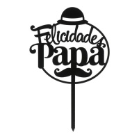 Topper para tarta de Felicidades Papá