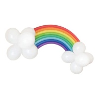 Guirnalda de globos arcoiris - Monkey Business - 26 piezas