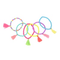 Pulsera Artemis con pompón de colores surtidos - 1 unidad