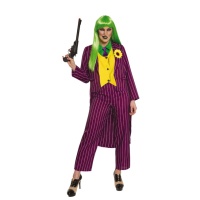 Disfraz de payaso jocoso elegante para mujer