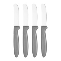 Set de 4 cuchillos de mantequilla con mango negro - Kinvara