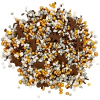 Sprinkles de figuras de jengibre y crunches de 100 gr
