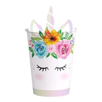 Vasos de Unicornio encantado de 270 ml - 6 unidades