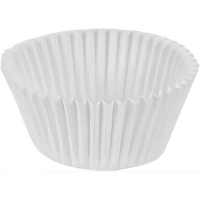 Cápsulas para cupcakes blancas de 4,8 cm - 60 unidades