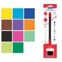 Pincel y bolígrafo fino recargable de colores - PME