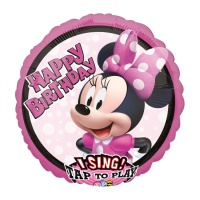 Globo de Minnie Mouse con música de Happy Birthday de 71 cm - Anagram