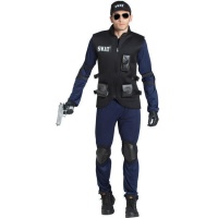 Disfraz de policía de asalto Swat para hombre