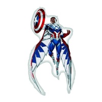 Globo en forma de Capitán America Sam Wilson de 62 x 93 cm