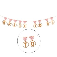 Guirnalda de Bride to Be con anillos - 2,5 m