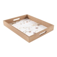 Bandeja para servir Flores Rosemary de 40 x 30 cm - DCasa