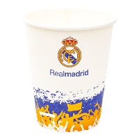 Vasos de Real Madrid aficion - 8 unidades