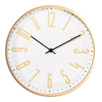 Reloj de pared dorado de 30 cm - DCasa