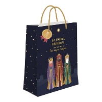 Bolsa regalo de 32 x 26 x 10 cm de Reyes Magos entrega especial - 1 unidad