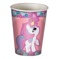 Vasos de unicornio baby de 240 ml - 8 unidades