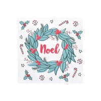 Servilletas de Noel de 16,5 x 16,5 cm - 20 unidades