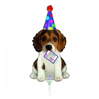 Globo de cachorro de Happy Birthday de 21 x 41 cm - 10 unidades - Grabo