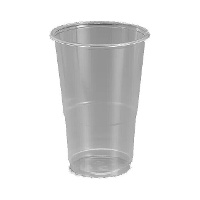 Vasos de 350 ml de plástico transparente - 50 unidades