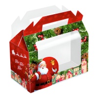 Caja de Navidad para galletas y chuches con ventana - 1 unidad
