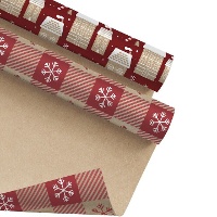 Papel de regalo de Navidad classic de 2 x 0,70 m - 1 unidad