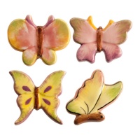 Figuras para roscón de mariposas de 3 cm - Dekora - 50 unidades