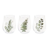 Vaso de 420 ml de Hojas surtido - DCasa - 1 unidad