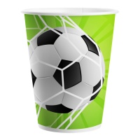 Vasos de fútbol golazo de 200 ml - 8 unidades
