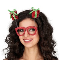 Gafas de regalos con lentejuelas