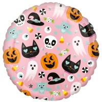 Globo redondo de Emoticonos Halloween de 43 cm - Anagram