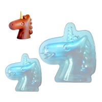 Molde 3D de unicornio de policarbonato - Pastkolor - 2 unidades