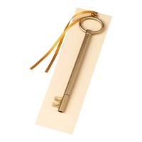 Rotulador de llave dorada con punto de libro - 1 unidad