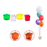 Peso de caja transparente para globos - 1 unidad