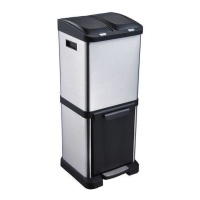 Cubo de basura para reciclaje de 2 x 8 L + 16 L - DCasa