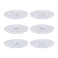 Plato de cristal Rio de 24 cm - Vivalto - 6 unidades
