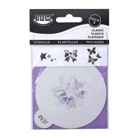 Stencils de mariposas, lazo y estrellas para cupcakes de 9 cm - JEM - 3 unidades