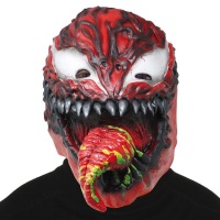 Máscara de villano veneno rojo
