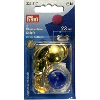 Botones reversibles de latón dorado de 23 mm - Prym - 4 unidades