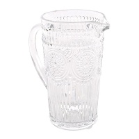 Jarra de 1 L de cristal grabado transparente