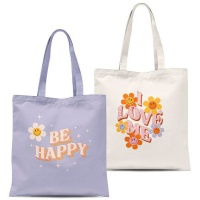 Bolsa de tela Hippie surtida de 48 cm - DCasa - 1 unidad