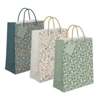 Bolsa regalo de 14 x 11,5 x 6,7 cm de Flores - 1 unidad