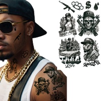 Tatuajes temporales de Thug life