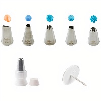 Kit de boquillas con adaptador y soporte flores - Decora