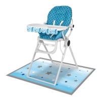 Kit para trona de primer año azul - 2 piezas