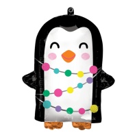 Globo de pinguino decorado de 38 x 45 cm - Anagram