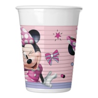 Vasos de Minnie y Daisy rosa de 200 ml - 8 unidades