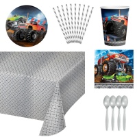 Pack para fiesta de Monster Truck - 8 personas