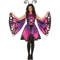 Disfraz de mariposa violeta para mujer